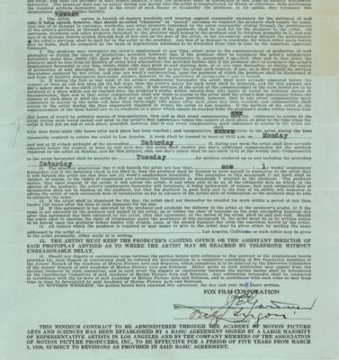 Lot #716 Bela Lugosi Document Signed for Oh, For a
