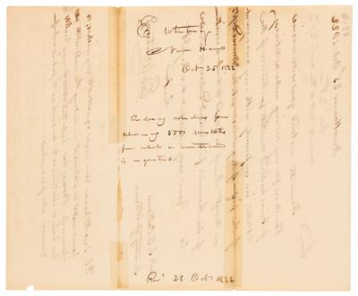 Lot #191 Eli Whitney Autograph Letter Signed to John C. Calhoun, Filling the Army's Order for 500 Muskets - Image 2