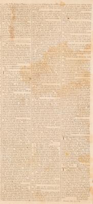 Lot #84 Thomas Jefferson's 'Notes on the Establishment of a Money Unit, and of a Coinage for the United States': Salem Gazette from August 17, 1784 - Image 3