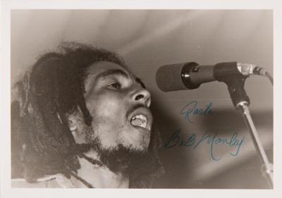 Lot #554 Bob Marley Signed Photograph