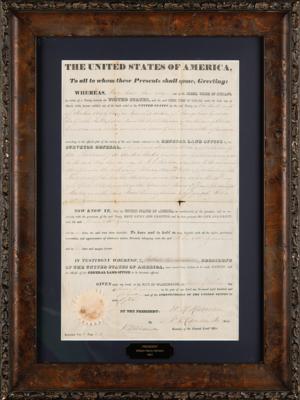 Lot #77 [Wiliam Henry Harrison] Presidential Document Reclaiming Land from a Creek Tribe Indian - Image 2