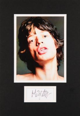 Lot #671 Rolling Stones: Mick Jagger Signature - Image 1