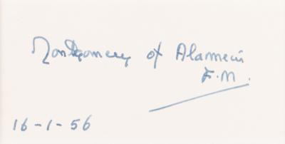 Lot #392 Montgomery of Alamein Signature - Image 2