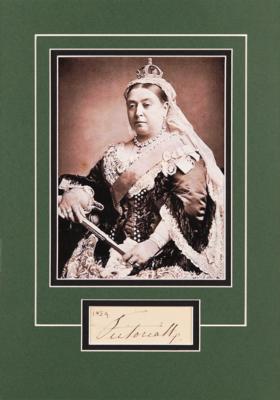 Lot #309 Queen Victoria Signature