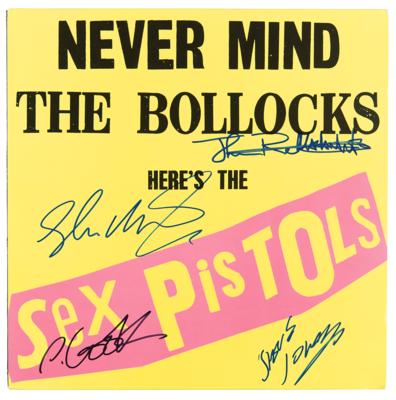 Lot #683 Sex Pistols Signed Album - Never Mind the