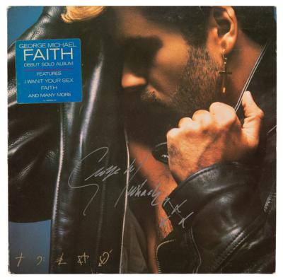 Lot #692 George Michael Signed Album - Faith - Image 1