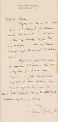 Lot #487 Frederic Remington Autograph Letter Signed, Discussing His 'Hands Off’ Painting - Image 2