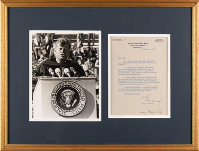 Lot #90 John F. Kennedy Typed Letter Signed as a Massachusetts Congressman: "I fully realize that this victory was won by the people such as yourself who carried out the many arduous but necessary tasks which constitute political success" - Image 1