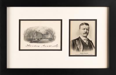 Lot #24 Theodore Roosevelt Signed White House