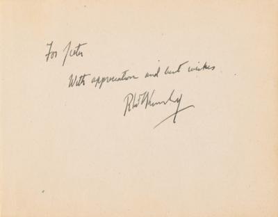 Lot #266 Robert F. Kennedy Signature - Includes