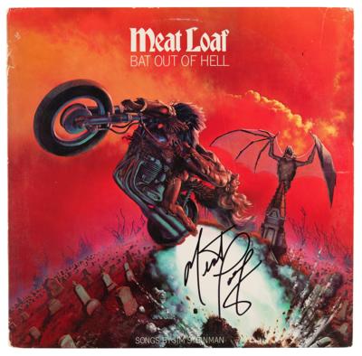 Lot #656 Meat Loaf Signed Album - Bat Out of Hell