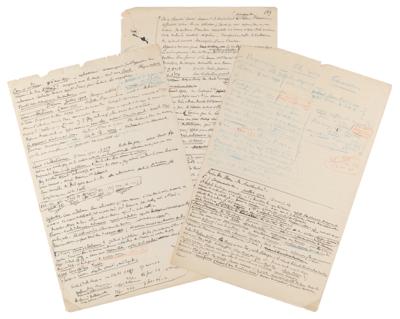 Lot #183 Henri Becquerel Handwritten Notes on