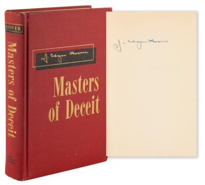 Lot #255 J. Edgar Hoover Signed Book - Masters of