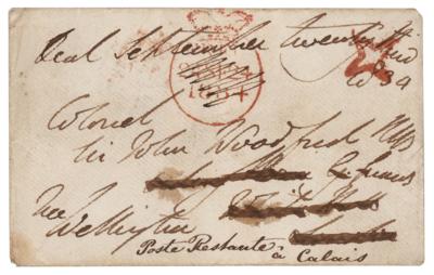 Lot #406 Duke of Wellington Signed Free Frank - Image 1