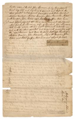 Lot #322 Roger Sherman Signature with Handwritten Legal Document - Image 3