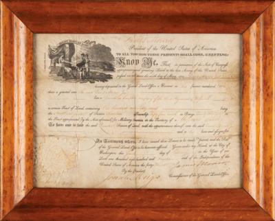 Lot #98 James Monroe Document Signed as President - Image 2