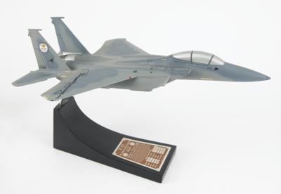 Lot #418 Chuck Yeager Signed McDonnell Douglas F-15 Eagle Model - Image 2