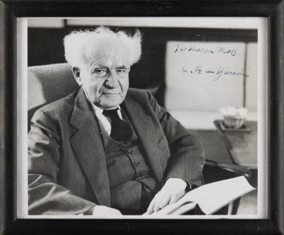 Lot #202 David Ben-Gurion Signed Photograph - Image 2