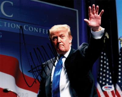 Lot #119 Donald Trump Signed Photograph - Image 1