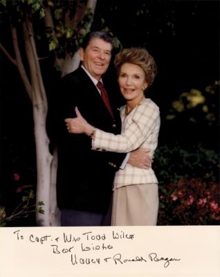 Lot #106 Ronald and Nancy Reagan Signed Photograph - Image 1