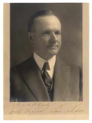 Lot #60 Calvin Coolidge Signed Photograph - Image 1