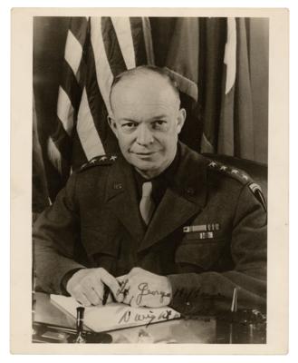 Lot #65 Dwight D. Eisenhower Signed Photograph - Image 1