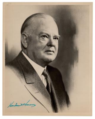 Lot #80 Herbert Hoover Signed Photograph - Image 1