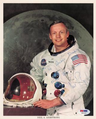 Lot #439 Neil Armstrong Signed Photograph