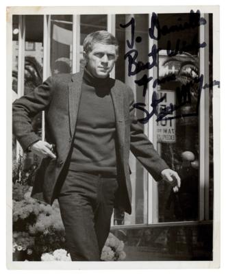 Lot #717 Steve McQueen Signed Photograph in