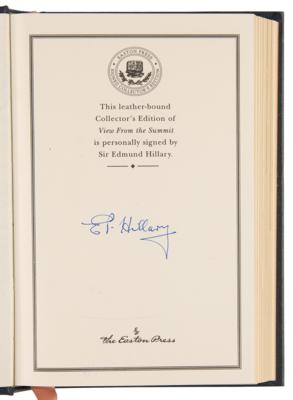 Lot #251 Edmund Hillary Signed Book - View from the Summit - Image 4