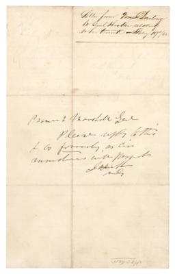 Lot #356 Joseph Hooker War-Dated Autograph Note Signed - Image 4