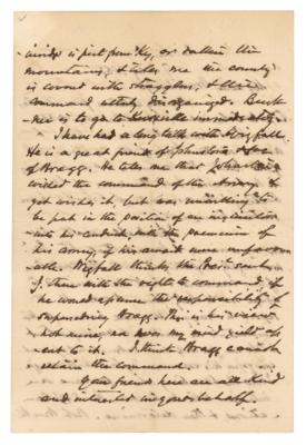 Lot #362 William Preston War-Dated Autograph Letter Signed on Jefferson Davis: "The President is looking thin, worn & much older" - Image 2