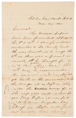 Lot #365 J. E. B. Stuart War-Dated Autograph Letter Signed to Fitzhugh Lee, Mentioning General James Longstreet and Discussing Field Logistics and Battle Preparations Days Before the Start of the Overland Campaign - Image 2