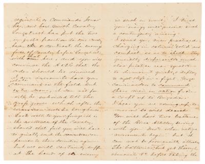 Lot #365 J. E. B. Stuart War-Dated Autograph Letter Signed to Fitzhugh Lee, Mentioning General James Longstreet and Discussing Field Logistics and Battle Preparations Days Before the Start of the Overland Campaign - Image 3