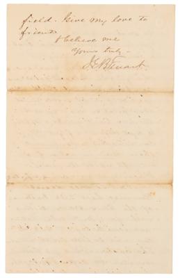 Lot #365 J. E. B. Stuart War-Dated Autograph Letter Signed to Fitzhugh Lee, Mentioning General James Longstreet and Discussing Field Logistics and Battle Preparations Days Before the Start of the Overland Campaign - Image 4