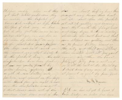 Lot #400 Union Soldier's Letter, Written a Day Before the Battle of the Crater: "The rebel sharpshooters have been picking off our gunners" - Image 2