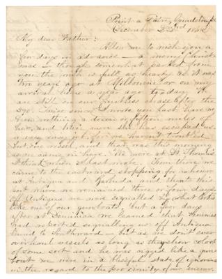 Lot #399 Union Sailor's Letter on the CSS Alabama: "We were in a blissful state of ignorance in regard to the proximity of our enemy" - Image 1