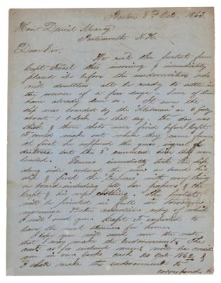 Lot #378 CSS Alabama: John Thomas War-Dated Letter on the Capture of the Express - Image 1