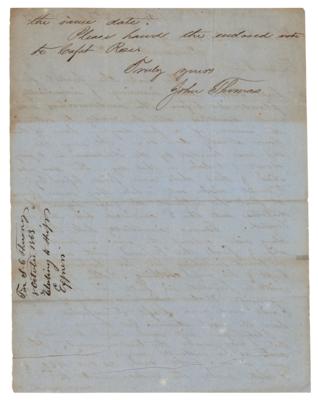 Lot #378 CSS Alabama: John Thomas War-Dated Letter on the Capture of the Express - Image 2