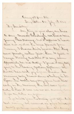 Lot #401 Union Soldier's Letter on the Sinking of the CSS Alabama: "It is a disgrace to the Navy that it has not been captured or sunk a long while ago" - Image 1