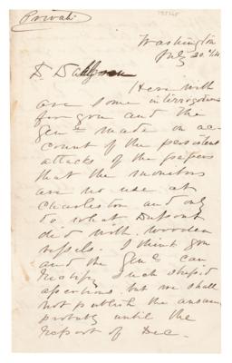 Lot #355 Gustavus Fox War-Dated Autograph Letter