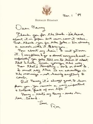 Lot #34 Ronald Reagan Autograph Letter Signed to His Press Secretary - Image 1