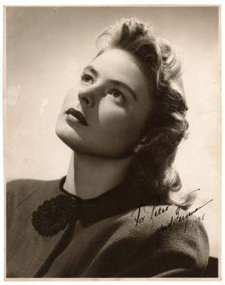 Lot #757 Ingrid Bergman Signed Photograph
