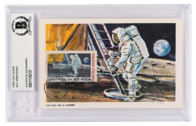 Lot #438 Neil Armstrong Signed 'First Man on the