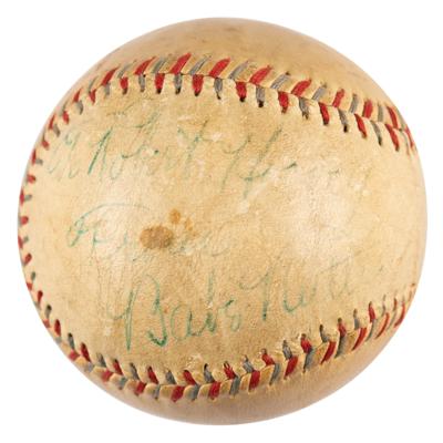 Lot #924 Babe Ruth Single-Signed Baseball - Image 1