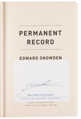 Lot #326 Edward Snowden Signed Book - Permanent Record - Image 4