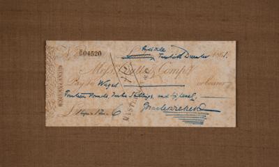 Lot #514 Charles Dickens Filled Out and Signed Check - Image 2