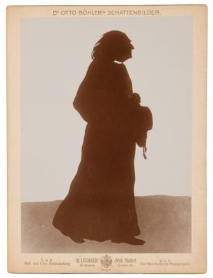 Lot #573 Franz Liszt Silhouette Card by Otto