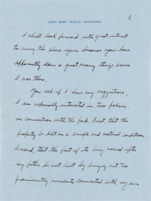 Lot #409 Charles Lindbergh Four-Page Autograph Letter Signed from England, Written in the Wake of the Kidnapping and Hauptmann Trial - Image 4