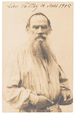 Lot #521 Leo Tolstoy Signed Photograph, Dating to